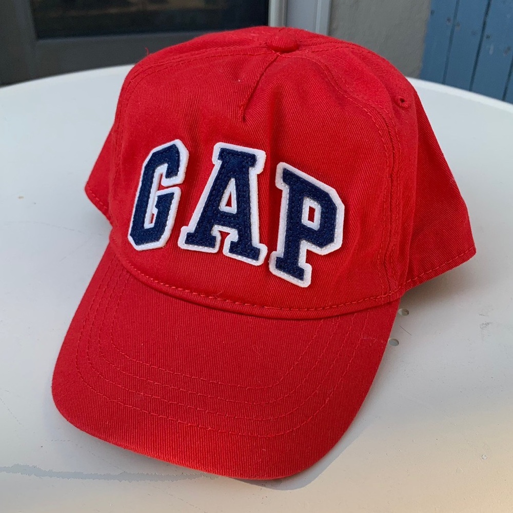 GAP Kids Baby Youth Junior Red Navy Blue White Logo Hat Cap One Size
